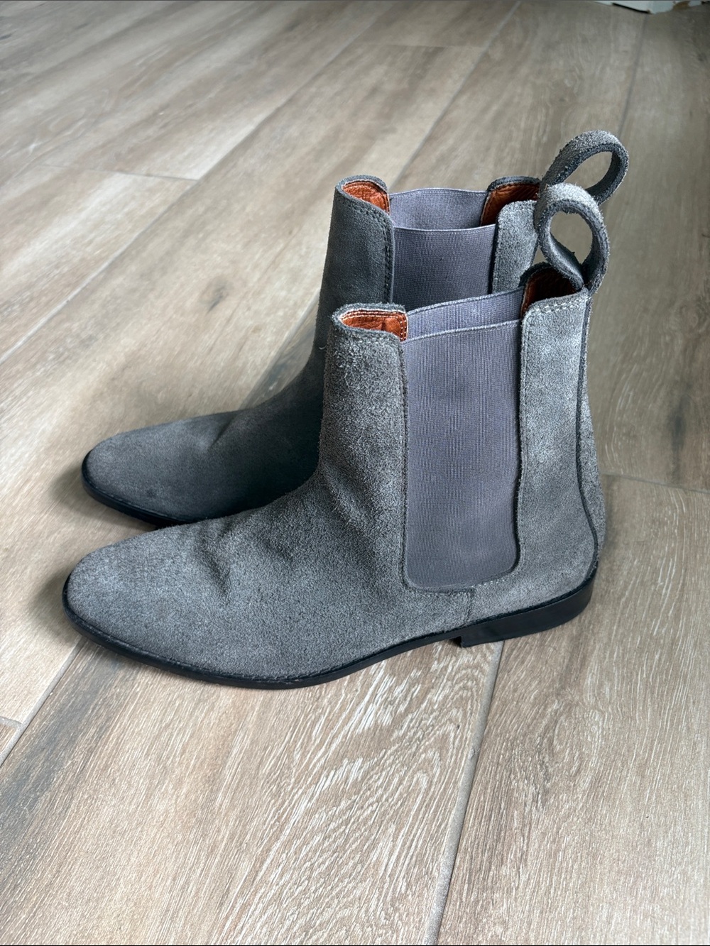 Albriani Humo Chelsea Boots Men’s Size 10.5 Gray Suede Handmade Colombia